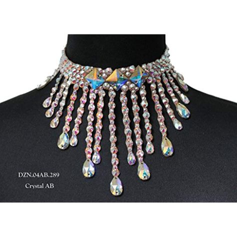 Ballroom Dance Crystal AB Necklace >>> You can get additional details at the image link. (This is an affiliate link) #jewelry Link Jewelry, Queen Jewelry, Crystal Ab, Ballroom Dance, Ballroom, Statement Necklace, Necklaces, Queen, For Free