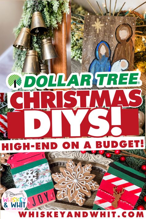 Christmas Decorations Diy Dollar Tree, Dollar Tree Sign Makeover Christmas, Xmas Dollar Tree Diy, Dollar Tree Christmas Trees Diy, Dollar Tree Ideas For Christmas, Dollar Tree Christmas Wreath Ideas, Dollar General Christmas Crafts, Fall Christmas Tree Ideas Dollar Tree, Diy Dollar Tree Christmas Decor Outside