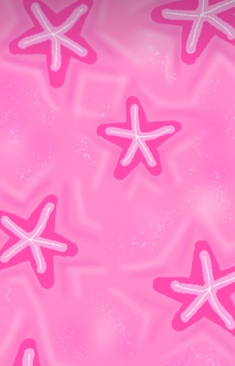 Starfish Wallpaper, Cute Pink Wallpaper, Summer Prints Wallpaper, Preppy Aesthetic Wallpaper, Beachy Wallpaper, Pink Starfish, Hot Pink Wallpaper, Iphone Wallpaper Preppy, By Wallpaper