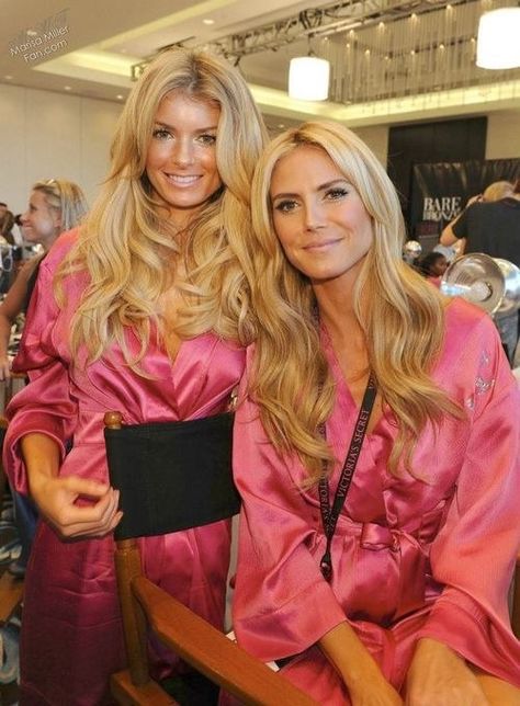 I miss these ladies. Marissa Miller, Heidi Klum Style, Bombshell Makeup, Micro Link, Global Hair, Clip In Hair Extension, Hair Extension Brands, Brooklyn Decker, Marisa Miller