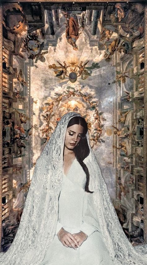 Lana Del Rey Goddess, Lana Del Rey Mother Mary, Lana Del Rey Mary, Lana Del Rey Jesus Candle, Yes To Heaven Lana Del Rey Aesthetic, Lana Del Rey Virgin Mary, Lana Del Rey Shrine, Saint Lana Del Rey, Lana Shrine