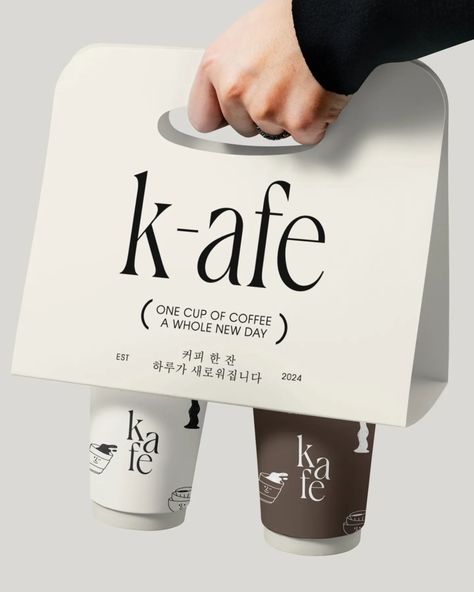 Brand Identity Design for K-afe. A korean cafe shop! brief by: @designerbriefs #kafebriefs #designerbriefs 🤍 At Designs by Gabi, we create bespoke, delightful, memorable visual identity designs that truly represent your business values and connect with high-end customers. If you're ready to LEVEL UP inquiry from the link in bio! Let's create a brand identity you'll be proud of! . . . #cafe #coffee #coffeeshop #koreancoffee #logodesign #coffeeaddict #bakery #pastrylovers #visualidentity #... Business Values, Korean Coffee, Korean Cafe, Coffee Brand, Create A Brand, Visual Identity Design, Cafe Coffee, Coffee Branding, Cafe Shop