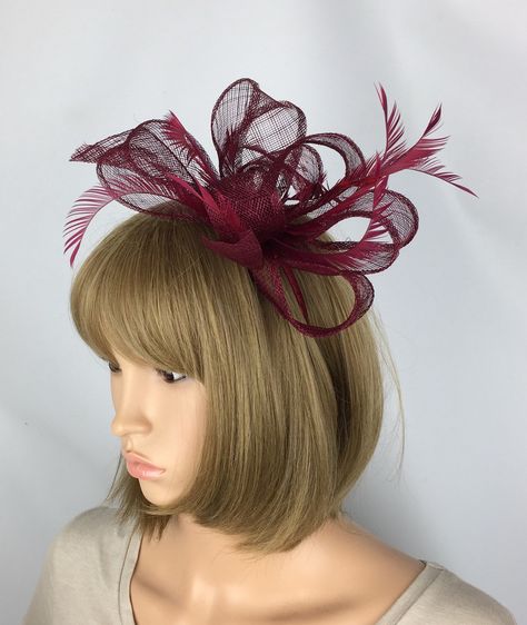 Burgundy Fascinator, Royal Blue Fascinator, Grey Fascinator, Ascot Ladies Day, Navy Fascinator, Green Fascinator, Ascot Races, Red Fascinator, Fascinator Wedding