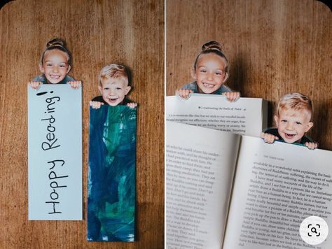 Family Day Gifts, Grandparent Christmas Craft Gift Ideas, Bookmarks For Grandparents, Diy Bookmark For Grandma, Craft Gift For Grandparents, Grandpa Christmas Gifts From Kids, Crafts To Make For Grandparents, Diy Picture Bookmarks, Toddler Craft Gifts Grandparents