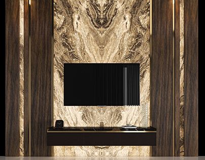 Check out new work on my @Behance profile: "Tv Set 33" http://be.net/gallery/114352011/Tv-Set-33 Tv Camino, Lcd Unit, Marble Walls, Media Walls, Backdrop Tv, Modern Tv Room, Wall Unit Designs, Tv Unit Interior, Unit Interior Design