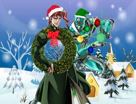 Jojo Christmas, Christmas Meme, Jojo Fashion, Mojo Jojo, Christmas Memes, Chinese Cartoon, Anime Christmas, Merry Christmas To You, Christmas Icons