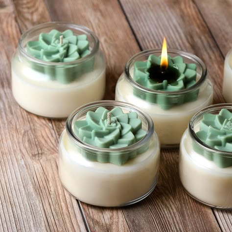 Candle Making Supplies List for Beginners | BrambleBerry Succulent Candles, Succulent Candle, Lilin Aroma, Succulents Candles, Homemade Scented Candles, Soya Mumu, Candle Projects, Creative Candles, Handcrafted Gifts