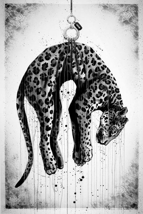 Animal Cruelty Art, Big Cats Art, Unique Drawings, Poster Drawing, Save Animals, A Level Art, Animal Posters, Black And White Illustration, Art Website