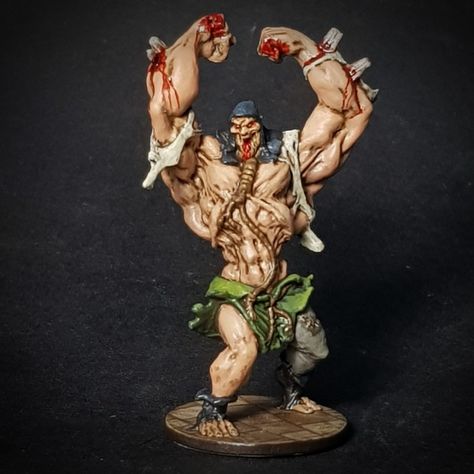 Abomination. Painted with Sorastro's painting tutorials Zombicide Black Plague, Black Plague, Speed Paint, Painting Tutorials, Miniature Painting, Painting Tutorial, Painting Inspiration, Figurines, Miniatures