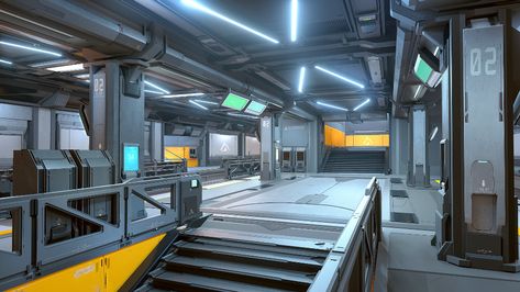 ArtStation - Subway station Sci Fi Interior Design, Scifi Room, Sci Fi Room, Scifi Decor, Scifi Design, Sci Fi Base, Futuristic Tech, Sci Fi Architecture, Subway Map