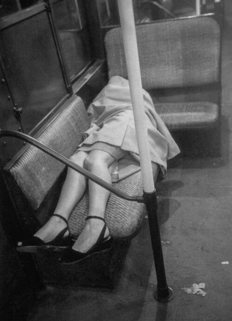 Stanley Kubrick Sleeping Woman (Subway Series), 1946 Stanley Kubrick Photography, Kubrick Photography, Nex York, Sleeping Woman, Sleeping Women, Full Metal Jacket, Subway Train, Leyte, Night Pictures