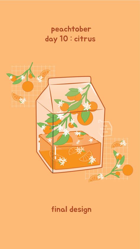 Tangerine Drawing, Juice Box Drawing, Box Drawing, Juice Box, My Relationship, Juice Boxes, Orange Aesthetic, Fresh Juice, Cartoon Art