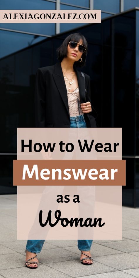 Menswear inspired women’s fashion | The simplicity of menswear really is something to embrace, and when embellished with hints of feminine touches, can create a look that is both stunningly androgynous and convenient to wear. Here are ways on how to wear casual menswear for a surefire way to get some heads turning. #menswear #fashion #style #womensfashion Masculine Feminine Fashion, Casual Outfits Fashion, Tailored Fashion, Floral Print Blazer, Casual Menswear, Masculine Feminine, Trendy Girl, Alpha Female, Feminine Fashion