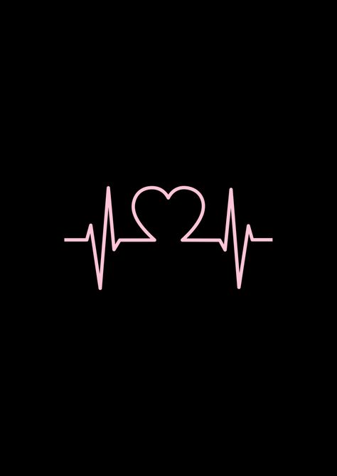 Heartbeat Wallpaper Black, Coeur Qui Bat, Heartbeat Aesthetic Wallpaper, Heartbeat Aesthetic, Heartbeat Wallpaper, Heartbeats Wallpaper, Royal Frame, Heartbeat Line, Mobile Wallpaper Android