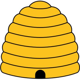 File:Beehive.svg Beehive Cartoon, Beehive Pictures, Bumble Bee Clipart, Utah Tattoo, Bee Ideas, Bee Room, Bee Themed Classroom, Bee Classroom, Big Bee