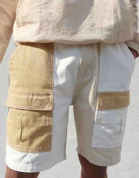 Utility Bermuda shorts - New - Bershka United Kingdom F Men, Kids Winter Fashion, Combat Pants, Denim Cargo Pants, Mens Casual Dress Outfits, Fashion Photography Inspiration, Mens Pants Fashion, Summer Pants, Streetwear Men Outfits