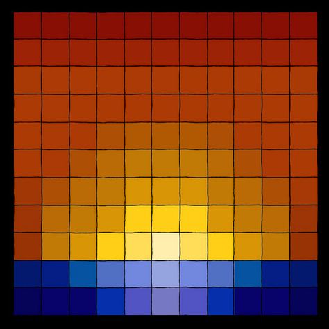 Pixel Painting Canvases, Sunset Perler Bead Pattern, Sunset Pixel Art, Minecraft Painting, Pixel Quilting, Painting Sunset, Fun Crafts To Do, Minecraft Pixel Art, Pixel Art Pattern