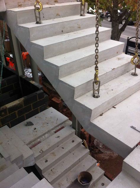 Prefab Stairs, Stairs Concrete, Bar Bending Schedule, Cement House, Precast Concrete Panels, Barn House Interior, Clean Concrete, Engineering Notes, Grill Gate Design