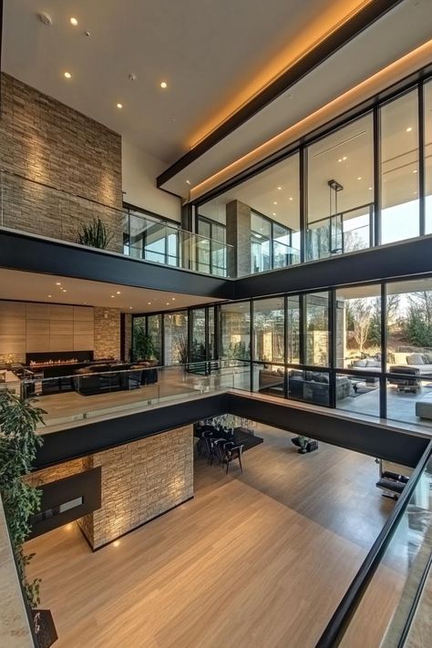 Modern Suburban Mansion, Midcentury Mansion, Ohio Mansions, Cozy Mansion, Billionaire House, Suburban Mansion, Glass Mansion, Small Mansion, Glass Atrium