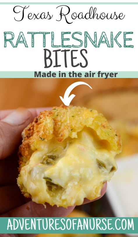 Air Fryer Potato Jalapeno Balls, Rattlesnake Bites Texas Roadhouse Air Fryer, Air Fryer Rattlesnake Bites, Texas Roadhouse Snakebites, Texas Roadhouse Rattlesnake Bites, Fried Appetizers, Pepperjack Cheese, Rattlesnake Bites, Air Fryer Oven Recipes