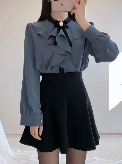 Summer Outfits Black, Cute Skirt Outfits, Kawaii Fashion Outfits, Korean Fashion Dress, Outfits 2023, Korean Girl Fashion, 2023 Fashion, Mode Inspo, Aesthetic Summer