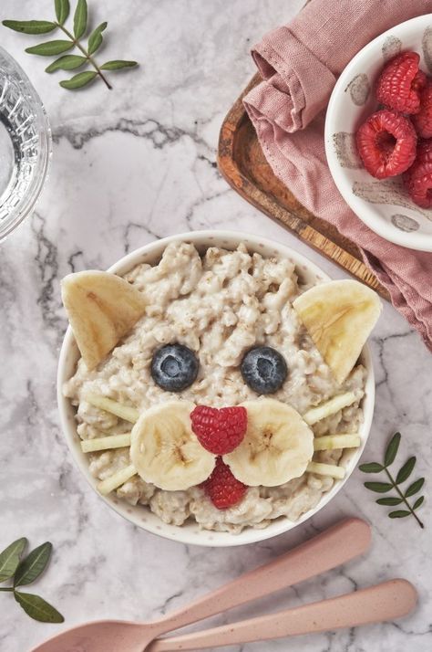 Children Breakfast Ideas, Food Art Breakfast, Fun Toddler Meals, Kid Breakfast Ideas, Cute Breakfast Ideas, Children Cooking, Funny Breakfast, Cute Breakfast, Kitten Face