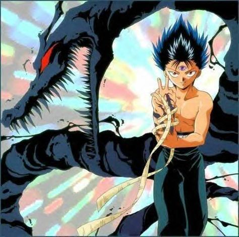 Yu Yu Hakusho Hiei, Yu Yu Hakusho Anime, Yu Yu Hakusho, Otaku Art, Film Anime, Black Dragon, 90s Anime, Anime Tattoos, Manga Illustration