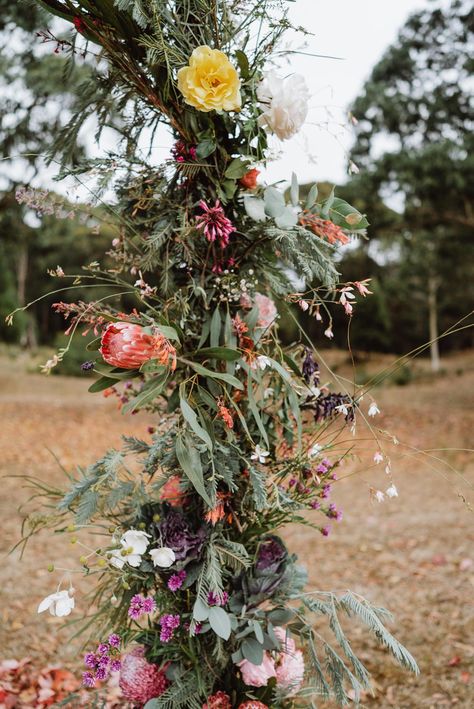 HOORAY! Real Wedding | Florals | Blooms | Bridal Bouquet | Native Blooms | Eucalyptus | Ceremony Backdrop | Floral Arch | Floral Styling | Australian Native Wedding Florals, Australian Native Bridal Bouquet, Native Flowers Australia, Farm Wedding Australian, Native Australian Wedding, Native Flowers Wedding, Australian Native Wedding, Outdoor Wedding Fall, Aussie Wedding