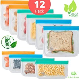 Amazon.co.uk: reusable sandwich bags Fruit Lunch, Meal Prep Snacks, Reusable Sandwich Bags, Reusable Lunch Bags, Reusable Snack Bag, Freezer Bags, Snack Containers, Food Storage Bags, Sandwich Bags