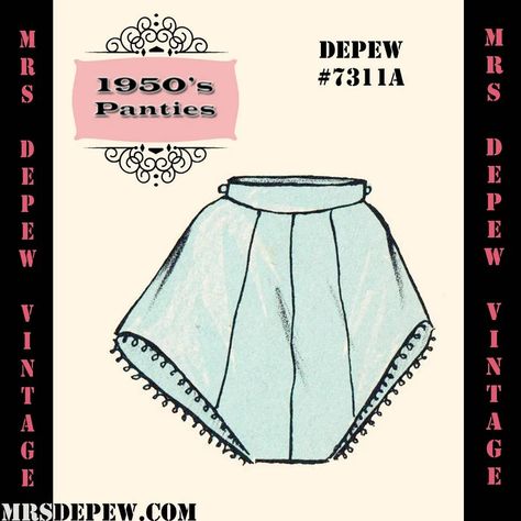 Vintage Sewing Pattern Template & Scale Rulers 1950s Panties - Etsy Canada 1950s Lingerie, Basic Dress Pattern, Plus Size Summer Fashion, Lingerie Patterns, Patron Vintage, Pattern Template, Sewing Lingerie, Basic Dress, Vintage Lingerie