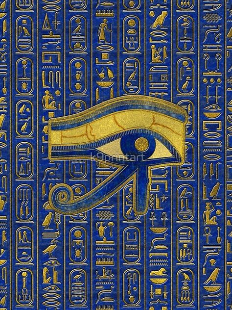 Egyptian Colour Palette, Blue Egyptian Aesthetic, Eye Of Horus Wallpaper, Old Egypt Art, Horus Eye, Egyptian Design Pattern, Egypt Wallpaper, Ancient Egypt Projects, Photo Bleu