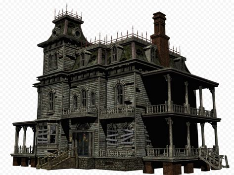 Lego Haunted House, House Png, Creepy Houses, Old Mansion, House Clipart, Mansion House, Sims House Plans, Mansions Homes, Halloween Haunted Houses