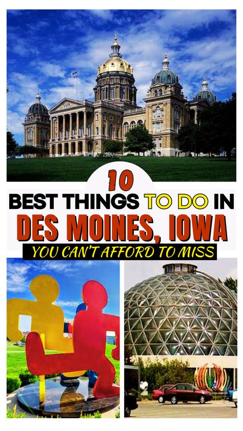 10 best things to do in Des Moines, Iowa You can't afford to miss. Iowa Travel, Iowa State Fair, Exotic Animals, Des Moines Iowa, Cedar Rapids, Iowa State, Science Center, State Fair, Road Trip Usa