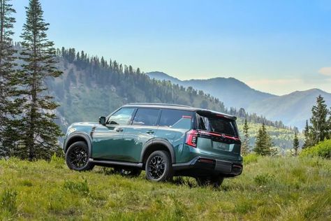 The 2025 Nissan Armada Goes Twin-Turbo V6 And Gets More Tech Nissan Suvs, Full Size Suv, About Cars, New Tech, New Nissan, Nissan Armada, All Terrain Tyres, Nissan Patrol, New Honda