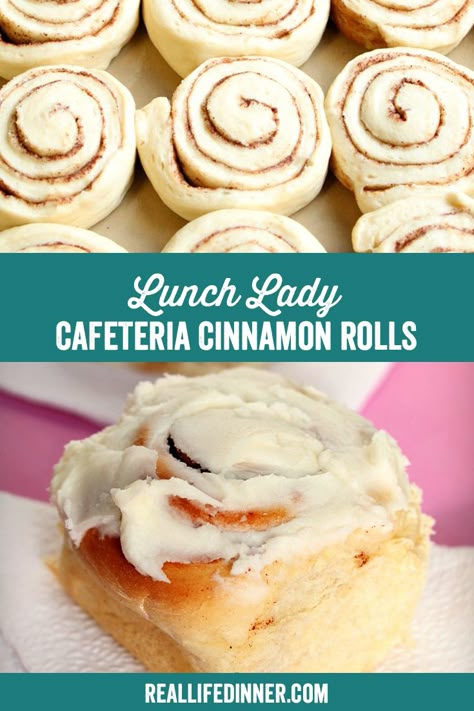 Lunch Lady Cookies, Lunch Lady Cake Recipes, Lunch Lady Dessert Recipes, Lunch Lady Dinner Rolls, Lunchroom Lady Recipes, Lunch Lady Desserts, School Lunch Cinnamon Rolls, School Cafeteria Desserts, Old School Lunches Recipes Cafeterias