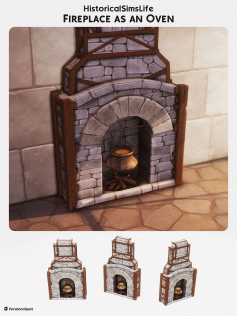 Grab this custom CC at # 20 in our list of Medieval-themed goodies for The Sims 4! Sims 4 Medieval Fireplace, Sims 4 Medival Cc Patreon, Sims 4 Medieval Activities, Sims 4 Medieval Kitchen Cc, Sims 4 Medieval Build Cc, Sims 4 Cc Dungeons And Dragons, Sims 4 Medieval Gameplay Mods, Sims 4 Medieval Furniture, Sims 4 1300s Cc