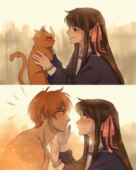 YAN ART DRAWING on Instagram: “➡ follow us @yanart_drawing ___________________________ 🎨 Artist @itslopez • 📩 Promotion/Feature DM • ➡ Tag us and use #yanart • All rights…” Fruits Basket Kyo, Fruits Basket Manga, Basket Drawing, Futurisme Retro, Fruits Basket Anime, Arte Sketchbook, Fruits Basket, Cute Couple Art, Couple Drawings