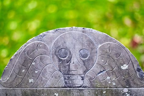 Giger Bar, Winged Skull, John Hancock, Old Cemeteries, Human Skull, Skull Carving, Skull And Crossbones, Ancient Cultures, Memento Mori