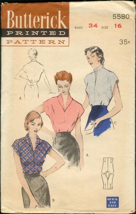 Wing Shawl, Sewing Patterns Vintage, Retro Vogue, Vintage Clothes Patterns, Kwik Sew Patterns, 1950s Sewing Patterns, Butterick Pattern, Sew In, Collar Pattern