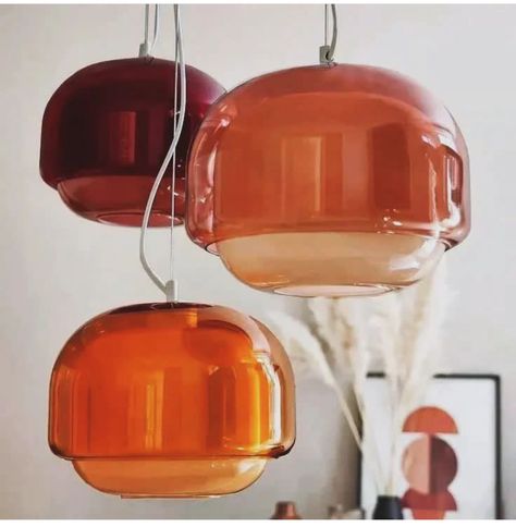 Deco Retro, Glass Ceiling Lights, Pendant Lamp Shade, Design Del Prodotto, Glass Ceiling, Dream House Decor, Interior Inspo, 인테리어 디자인, House Inspiration