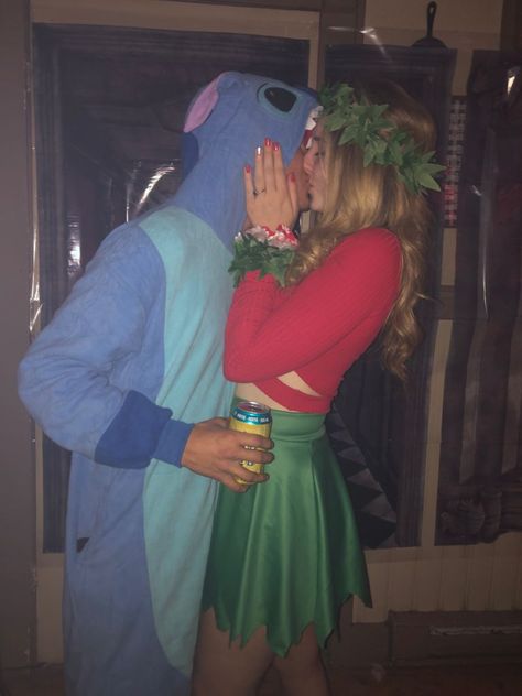 Kilo And Stitch Couple Costume, Lilo Stitch Couple Costume, Moana And Maui Halloween Costumes Couple, Stitch And Lilo Costume, Lelo And Stitch Couple Costume, Stitch And Angel Halloween Costume, Lilo And Stitch Couples Costume, Stitch And Angel Costume Couple, Lelo And Stitch Halloween Costumes