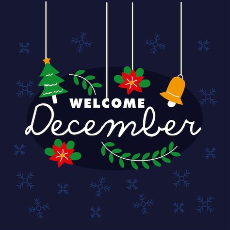 Welcome month december | Premium Vector #Freepik #vector #christmas-text #happy-holidays #christmas-lettering #christmas-typography Welcome December, Christmas Typography, Christmas Text, Vector Christmas, Christmas Cookies Decorated, Great Sayings, Christmas Lettering, Happy Birthday Quotes, Cookies Decorated