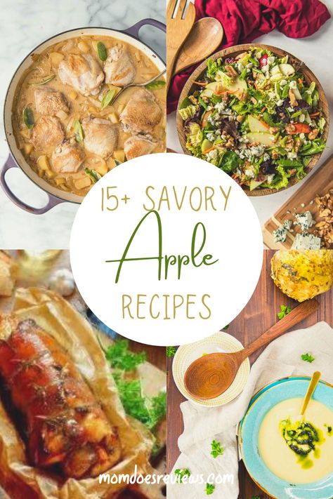 Apple Recipes Dinner, Savory Apple Recipes, Recipe Using Apples, Best Apple Recipes, Fall Apple Recipes, Apple Dishes, Apple Cheesecake, Apple Bread, Apple Salad