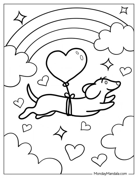 20 Dachshund Coloring Pages (Free PDF Printables) Dachshund Coloring Pages, Littlest Pet Shop Coloring Pages, Ipad Coloring Pages, Teen Coloring Pages, Dog Coloring Pages Free Printable, Cute Dog Coloring Pages, Colouring In Sheets, Valentines Coloring Pages, Cute Animal Coloring Pages