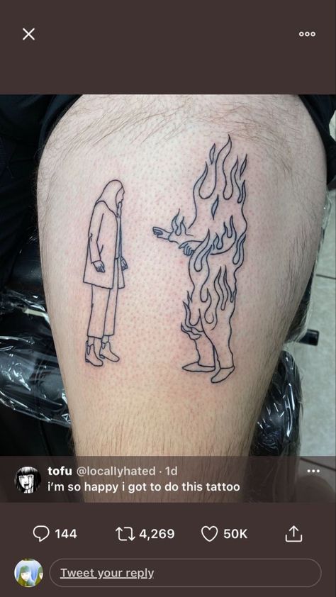 Hereditary Movie Tattoo, Hereditary Tattoo Ideas, A24 Tattoo Ideas, Hereditary Drawing, A24 Tattoo, Hereditary Tattoo, Hereditary Art, Thoroughbred Movie, Hail Paimon