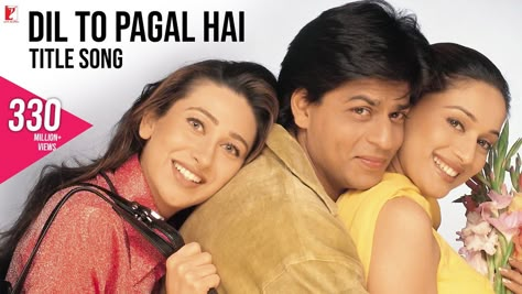 Dil To Pagal Hai Song | Shah Rukh Khan, Madhuri, Karisma, Akshay | Lata Mangeshkar, Udit Narayan Dil To Pagal Hai, Maduri Dixit, Shah Rukh Khan Movies, Srk Movies, Rani Mukerji, Preity Zinta, Karisma Kapoor, Saif Ali Khan, Vintage Bollywood