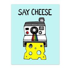 Cheese Drawing, Retro Polaroid, Digital Illustration Art, Cheese Art, Illustration Tattoo, Camera Aesthetic, Camera Art, Polaroid Camera, Say Cheese