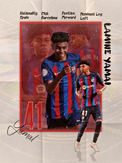 Football
Spain
Barcelona
Ball
Lamine
Yamal
Youngster Barcelona Poster Design, Football Design Poster, Football Poster Design, Football Things, Barcelona Poster, Football Posters, Barcelona Team, Barcelona Football, Barcelona Fc