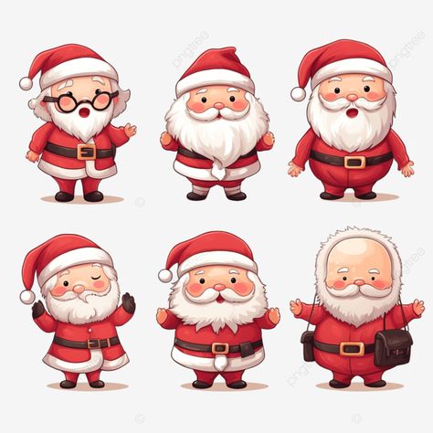 happy merry christmas bundle of cute santas characters illustration santa bag santa claus christma Santa Claus Photos, Santa Bags, Happy Merry Christmas, Santa Claus Christmas, Christmas Bundle, Christmas Deco, Christmas Santa, Character Illustration, Santa Claus