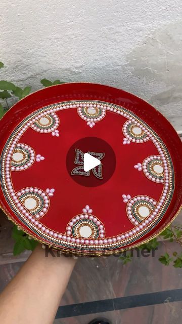 Thali Decoration, Thali Decoration Ideas, Pooja Thali, Easy Handmade, Instagram Diy, Instagram Reels, Festival Decorations, Decoration Ideas, Festival